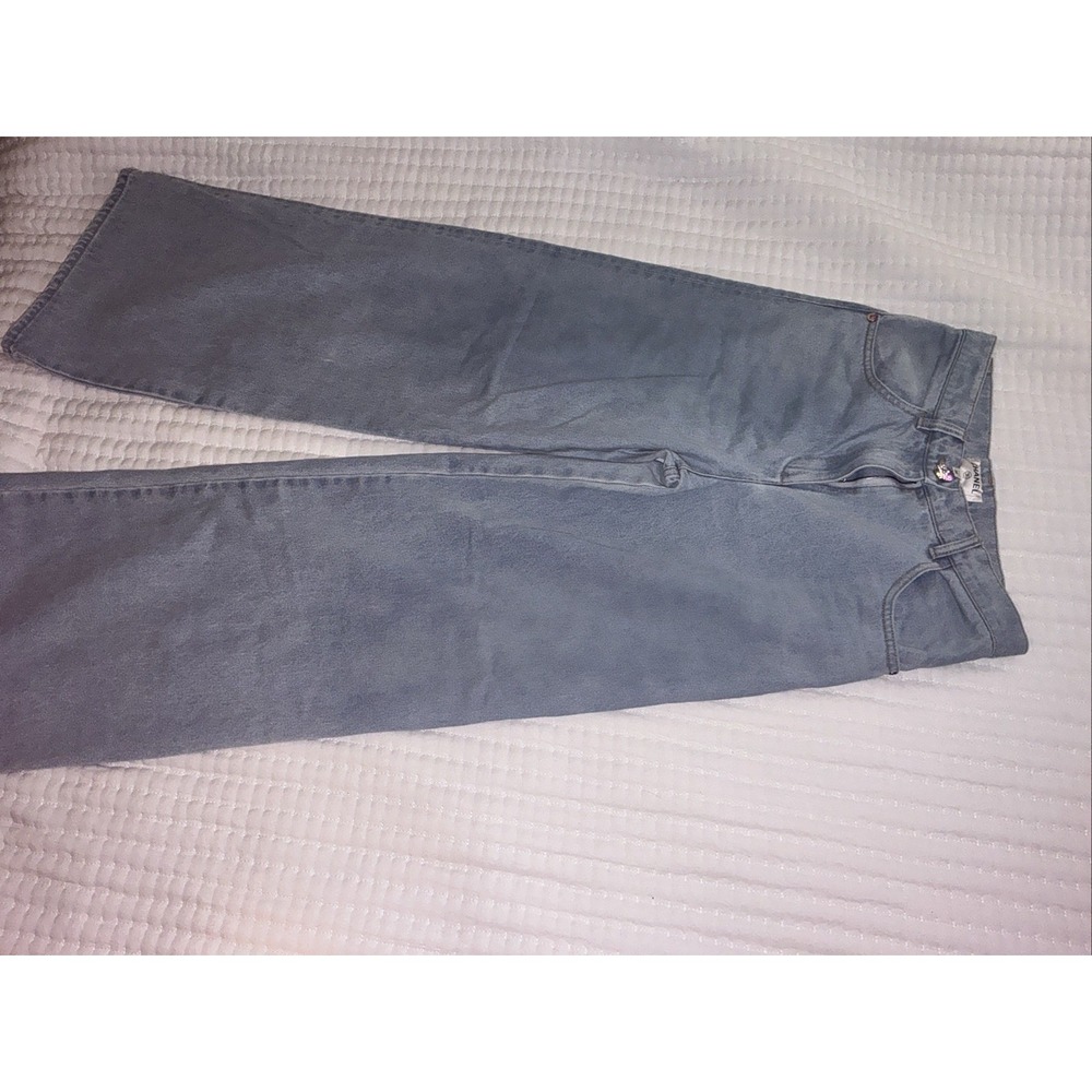 Chanel Large Jeans Denim Pants Blue Size 36